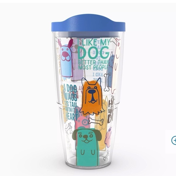 tervis Other - Tervis 24oz. Colorful Dog Sayings Print Tumbler with Blue Lid